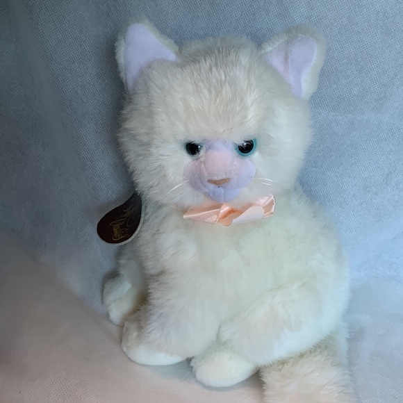 1987 Dakin Playthings Soft Classics Persian Blue Eye Cat Plush Stuffed Animal - Picture 11 of 12